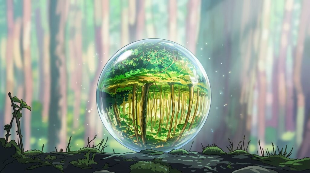 球体の中にある世界