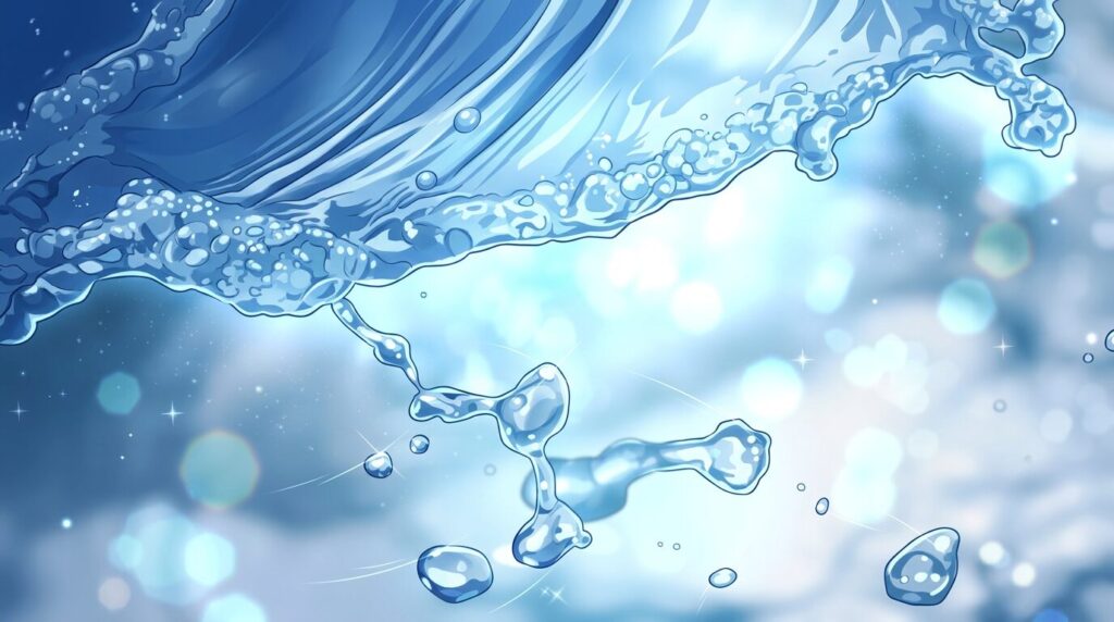 流動性のある水